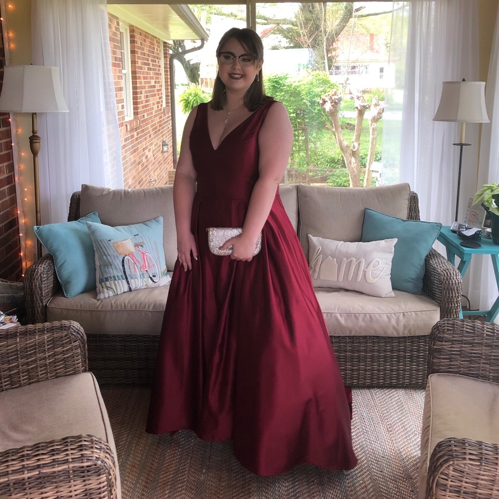 Burgundy Prom Dress